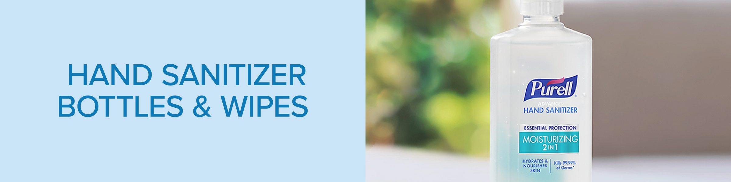 PURELL Hand Sanitizer Bottles banner