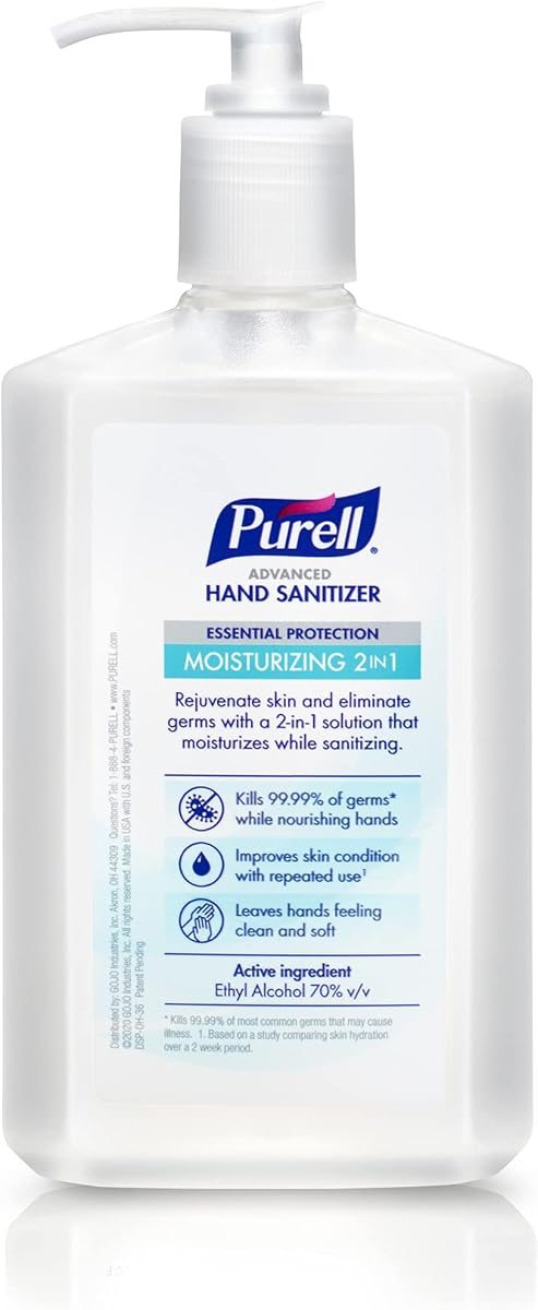PURELL 2in1 Moisturizing Hand Sanitizer Gel 4ct x 12 Fl oz, view 2