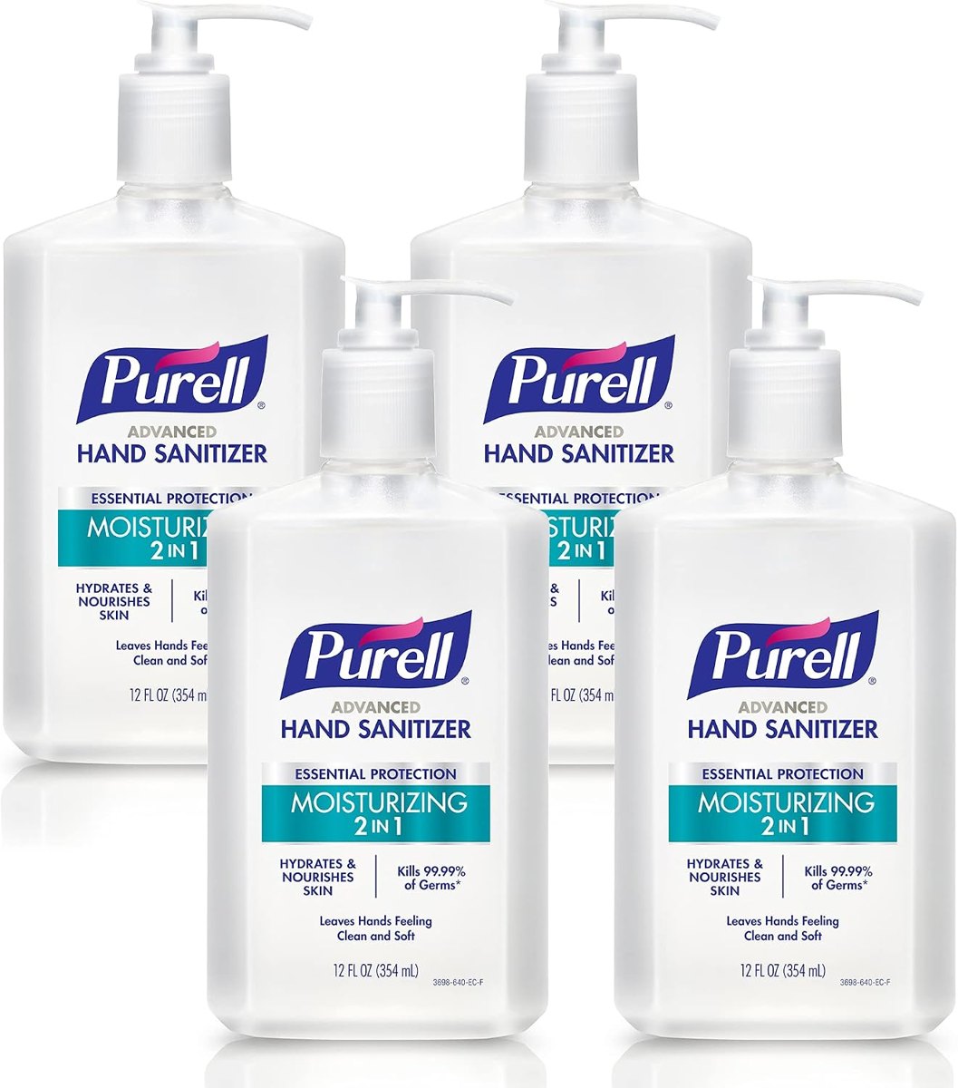 PURELL 2in1 Moisturizing Hand Sanitizer Gel 4ct x 12 Fl oz