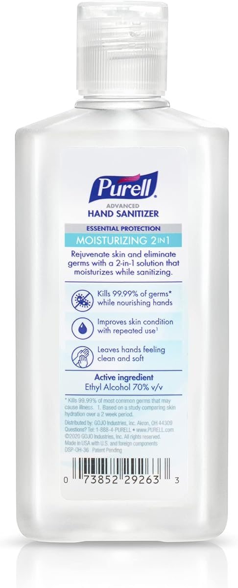 PURELL 2in1 Moisturizing Hand Sanitizer Gel 6ct x 4 fl oz, view 2