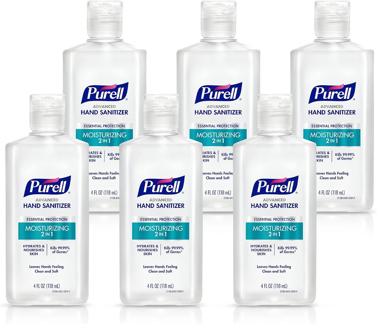 PURELL 2in1 Moisturizing Hand Sanitizer Gel 6ct x 4 fl oz