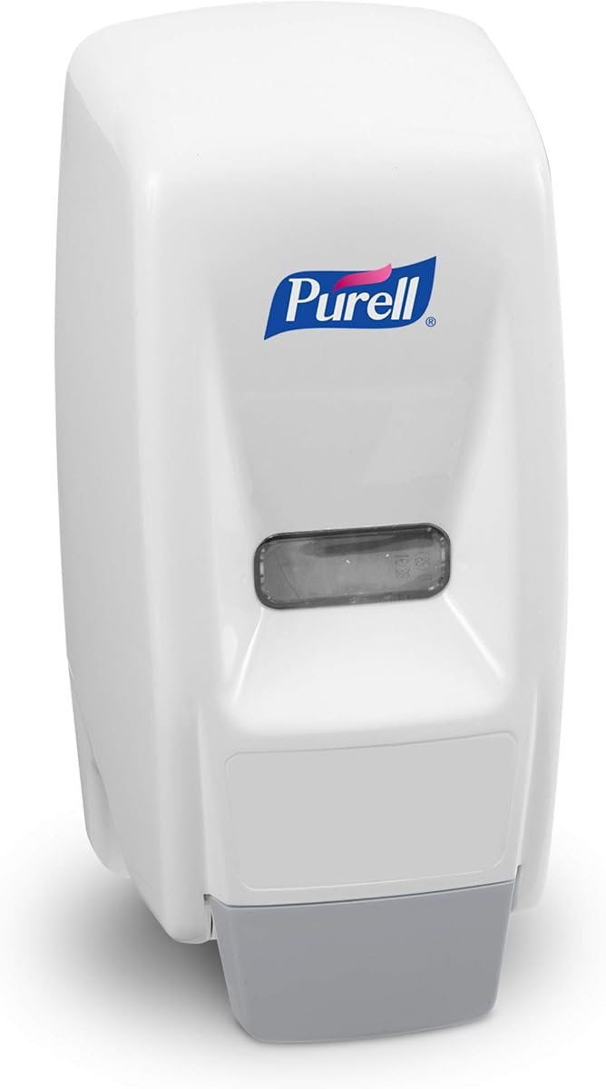 PURELL 800 Series Bag-In-Box Hand Sanitizer Push-Style Dispenser, Dispenser for 800 mL Sanitizer Bag-in-Box Refills - ,White, view 3