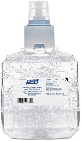 PURELL Advanced Green Certified Hand Sanitizer Refill, 1200mL, FragFree, 2/Carton