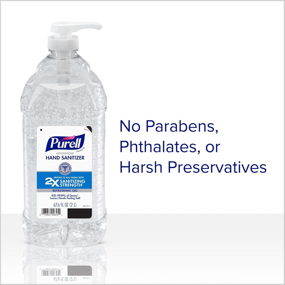 PURELL Advanced Hand Sanitizer Refreshing Gel, Clean Scent, 2-Liter Pump Bottle, view 4