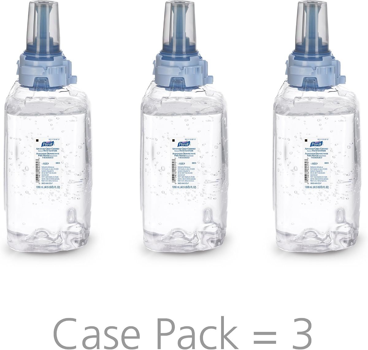 PURELL ADX-12 Hand Sanitizer Gel Refill, 3ct x 1200 mL, view 2