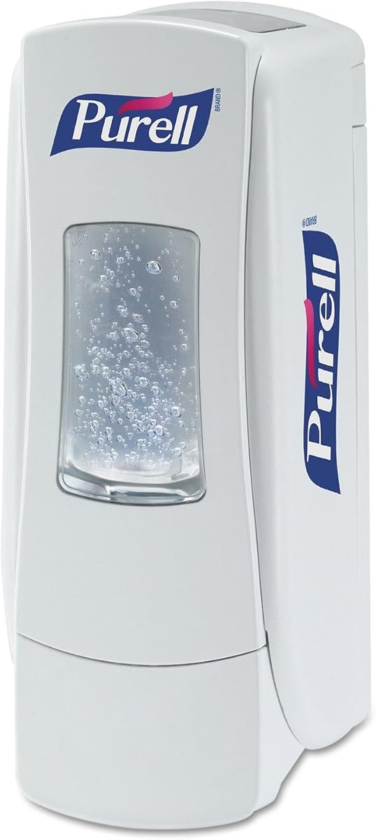 PURELL ADX-7 Push-Style Hand Sanitizer Dispenser, Chrome/Black, for PURELL ADX-7 700 mL Sanitizer Refills (Pack of 3), view 5