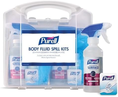 PURELL Body Fluid Spill Kit, 1 Carrier x 2 Spill Kit Uses