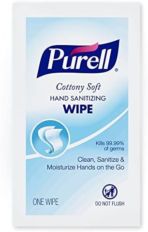 PURELL Cottony Soft Hand Sanitizing Wipes, 1000 Individual Packets, 9026-1M