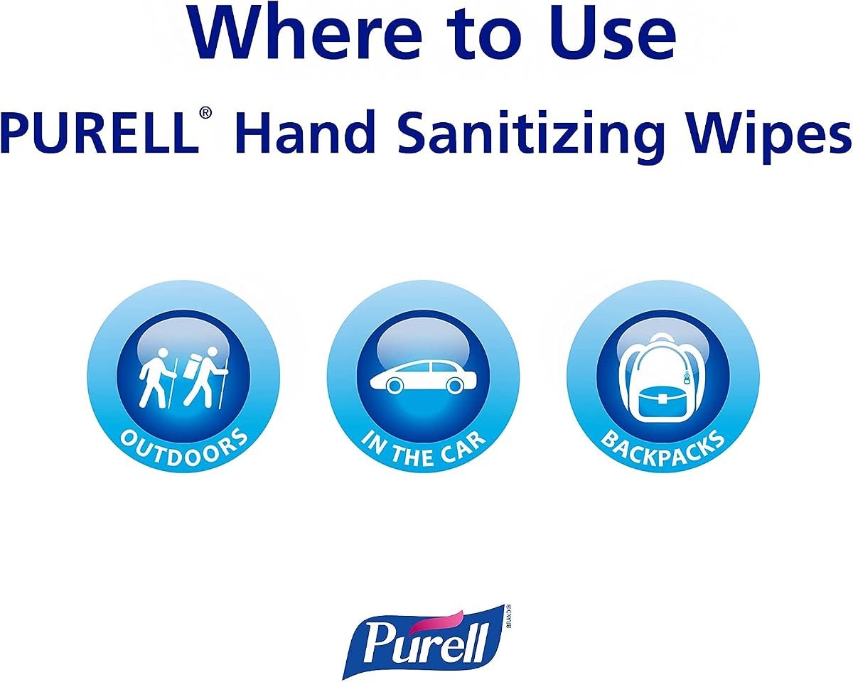 PURELL Cottony Soft Hand Sanitizing Wipes, 120ct Display Box, view 5