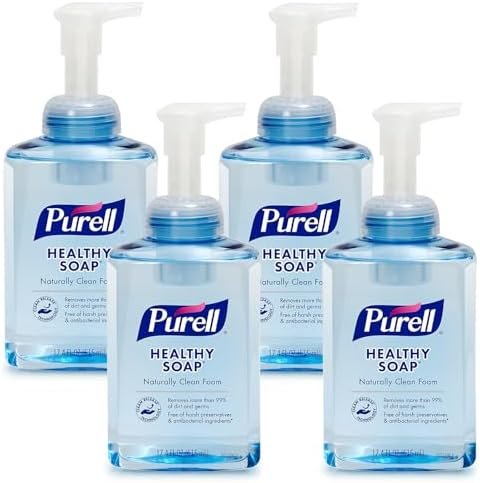 PURELL CRT Foam Hand Soap Pump Bottle, 4ct x 17.4 fl oz