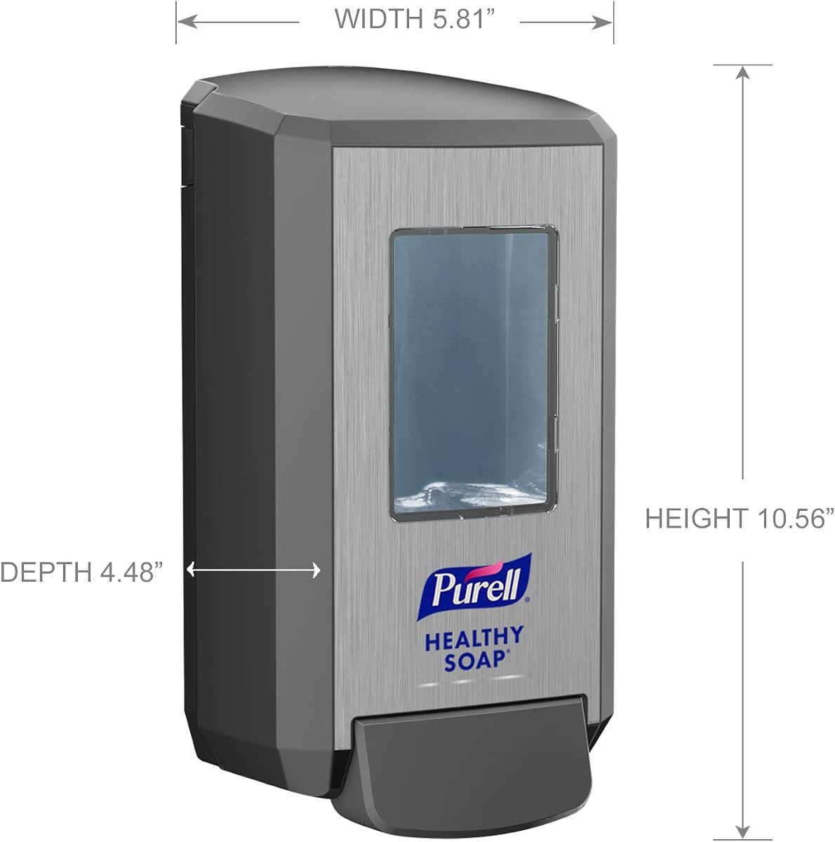 PURELL CS4 Manual Hand Soap Dispenser Graphite 1250mL 1ct, view 4