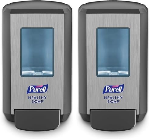 PURELL CS4 Manual Soap Dispenser, Graphite, for 1250 mL PURELL CS4 Healthy SOAP Refills (Pack of 2) - - Manufactured by GOJO, Inc.