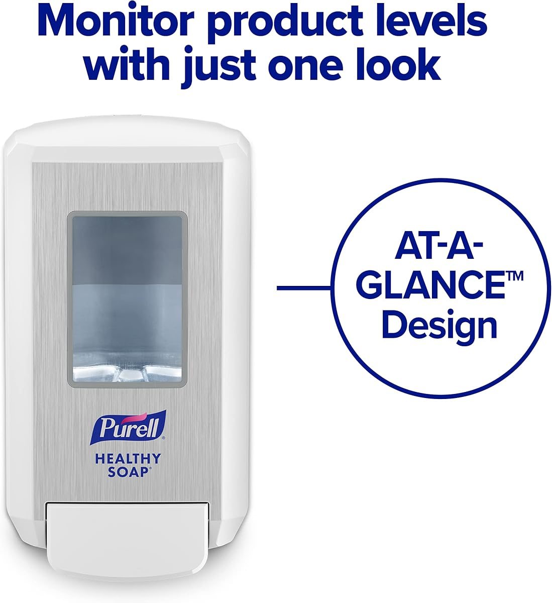 PURELL CS4 Manual Soap Dispenser, White, for 1250 mL PURELL CS4 Healthy SOAP Refills (Pack of 2) - - Manufactured by GOJO, Inc., view 3