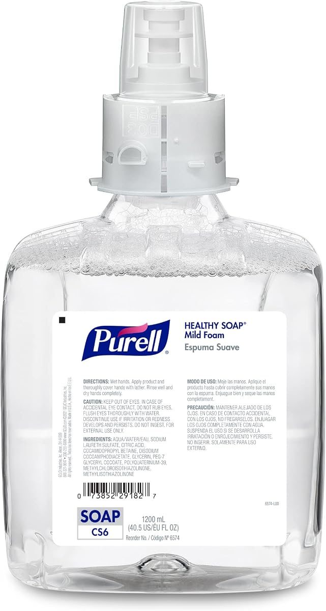 PURELL CS6 Hand Soap Kit, Auto Dispenser +1200 mL Foam Refill, view 3