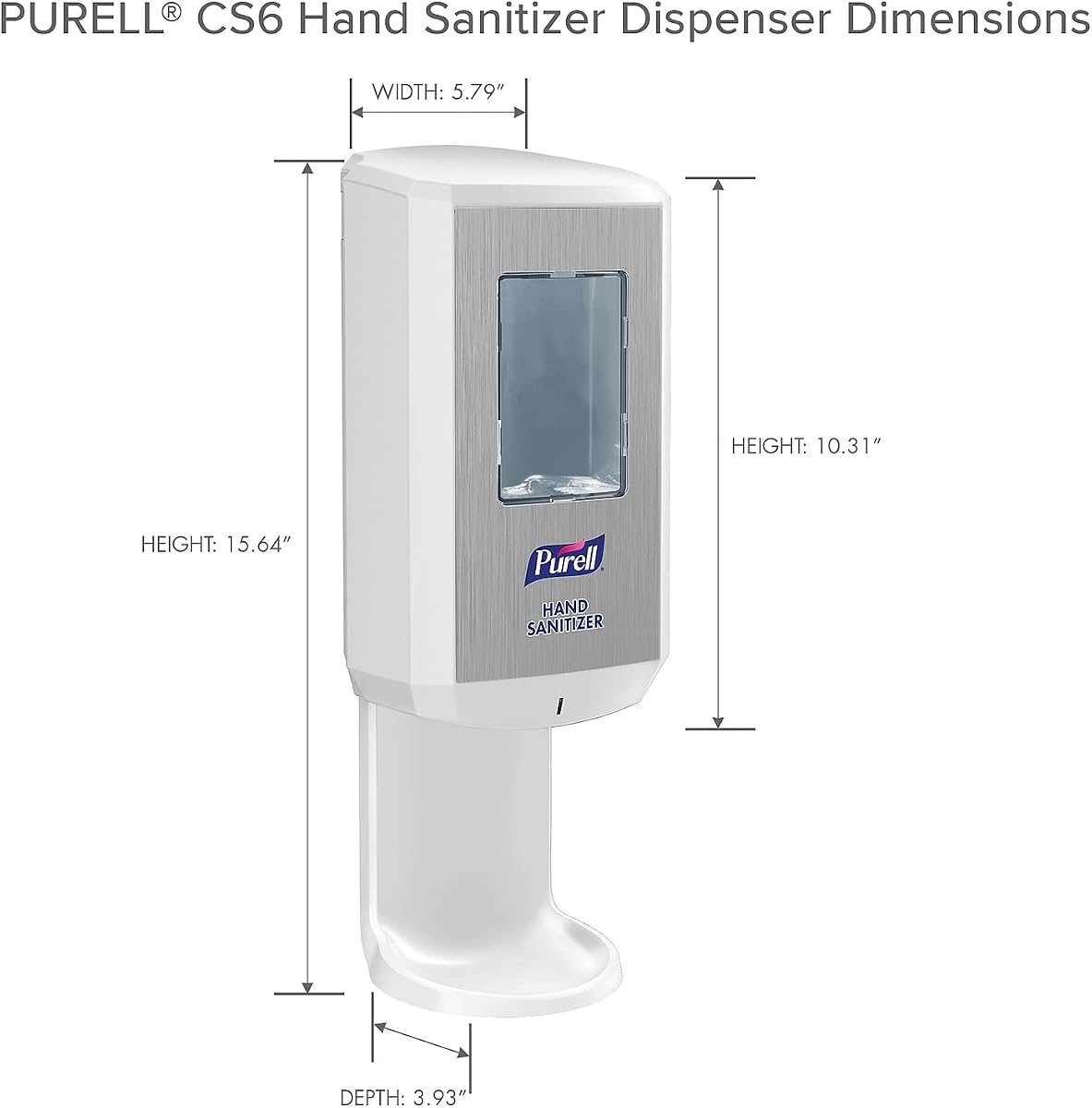 PURELL CS6 Touch-Free Hand Sanitizer Dispenser, White, 1200 mL, view 5