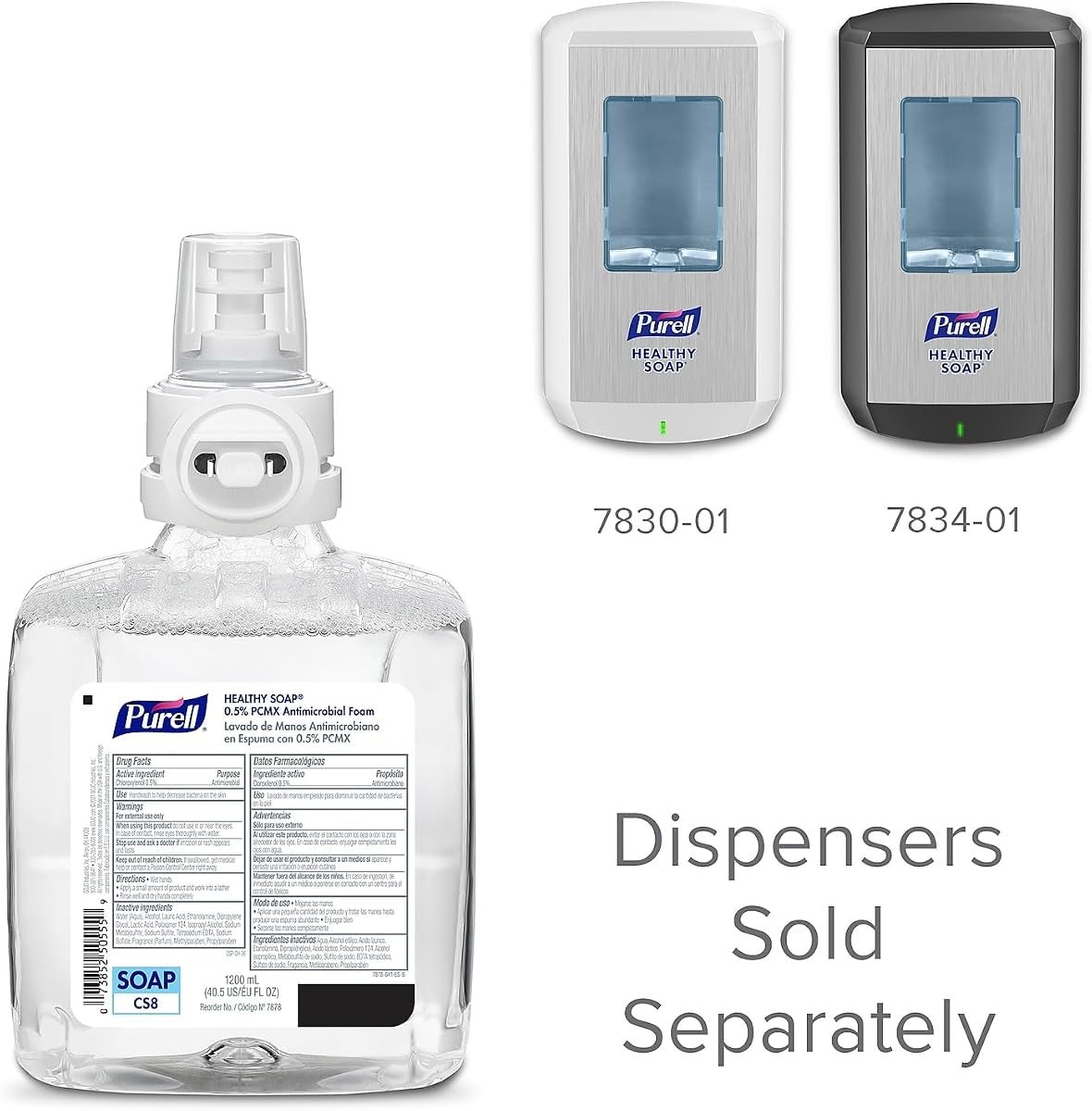 PURELL CS8 PCMX Antimicrobial Foam Soap Refill 2ct x 1200 mL, view 2