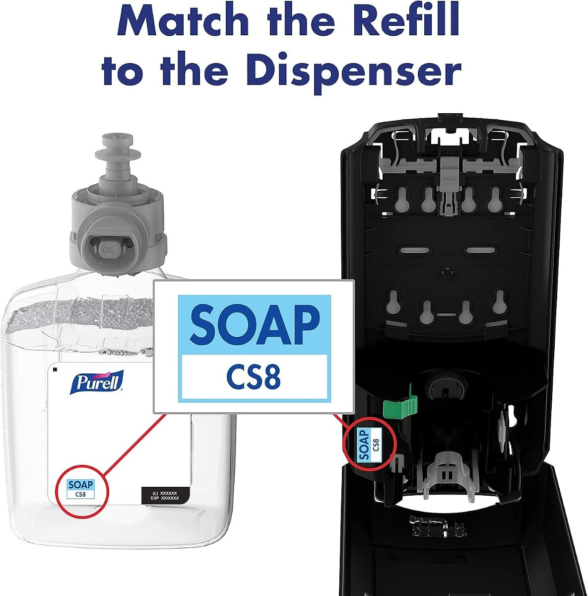 PURELL CS8 PCMX Antimicrobial Foam Soap Refill 2ct x 1200 mL, view 3