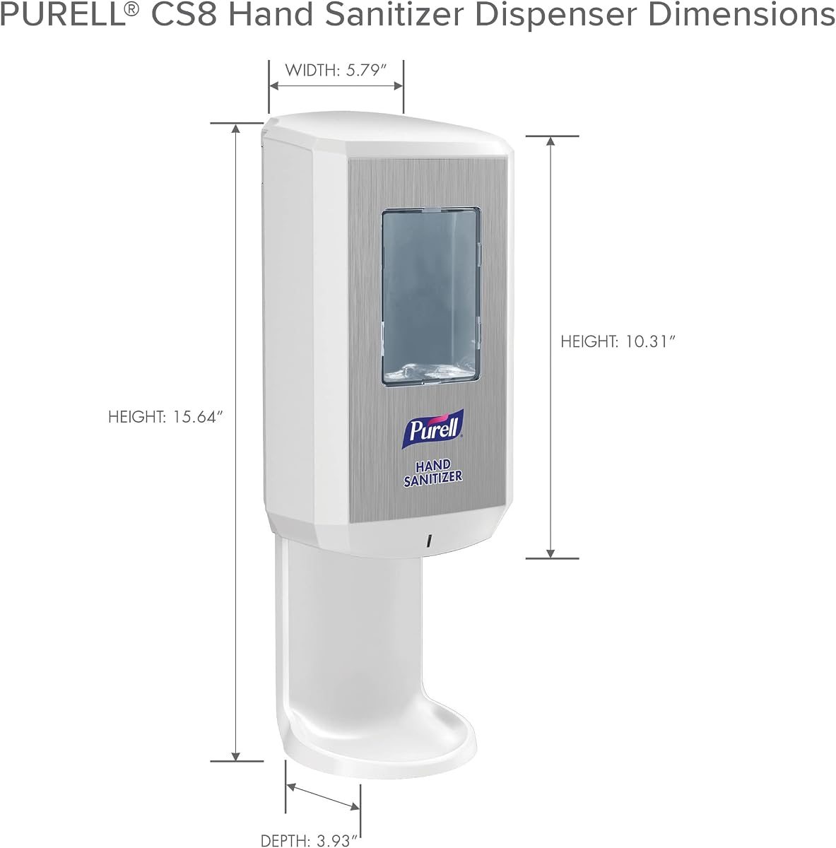 PURELL CS8 Touch-Free Hand Sanitizer Dispenser, White, 1200 mL - (Pack of 2), view 5