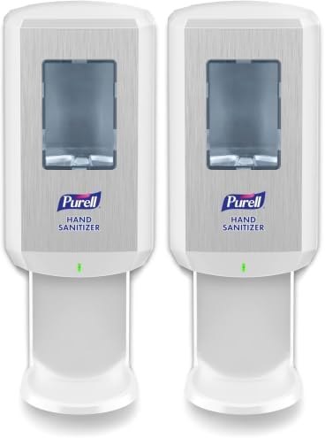 PURELL CS8 Touch-Free Hand Sanitizer Dispenser, White, 1200 mL - (Pack of 2)