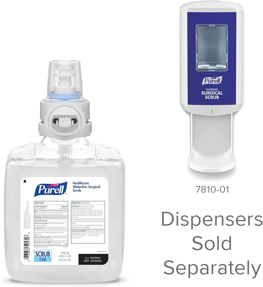 PURELL CS8 Waterless Surgical Scrub Refill 2ct x 1200 mL Refill, view 5