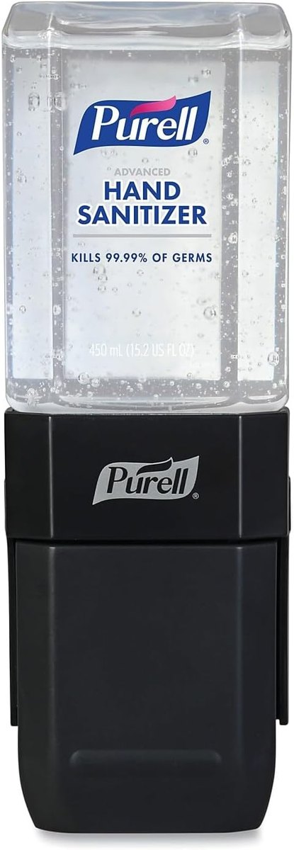 PURELL ES1 Hand Sanitizer Dispenser Starter Kit, 450 mL, Graphite, 6/Carton