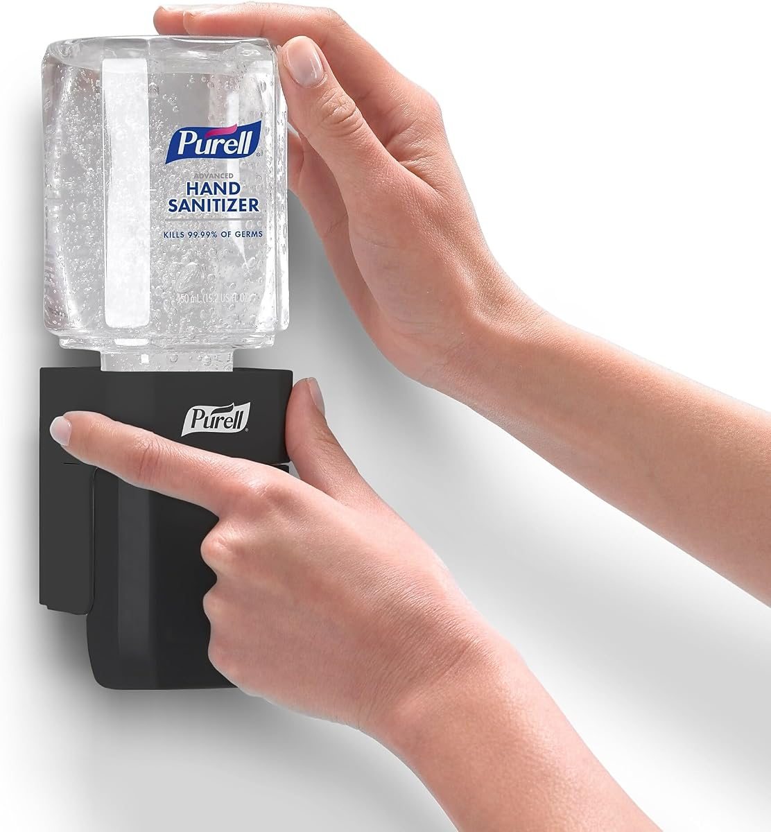 PURELL ES1 Hand Sanitizer Kit, Manual Dispenser+450 mL Gel Refill, view 3