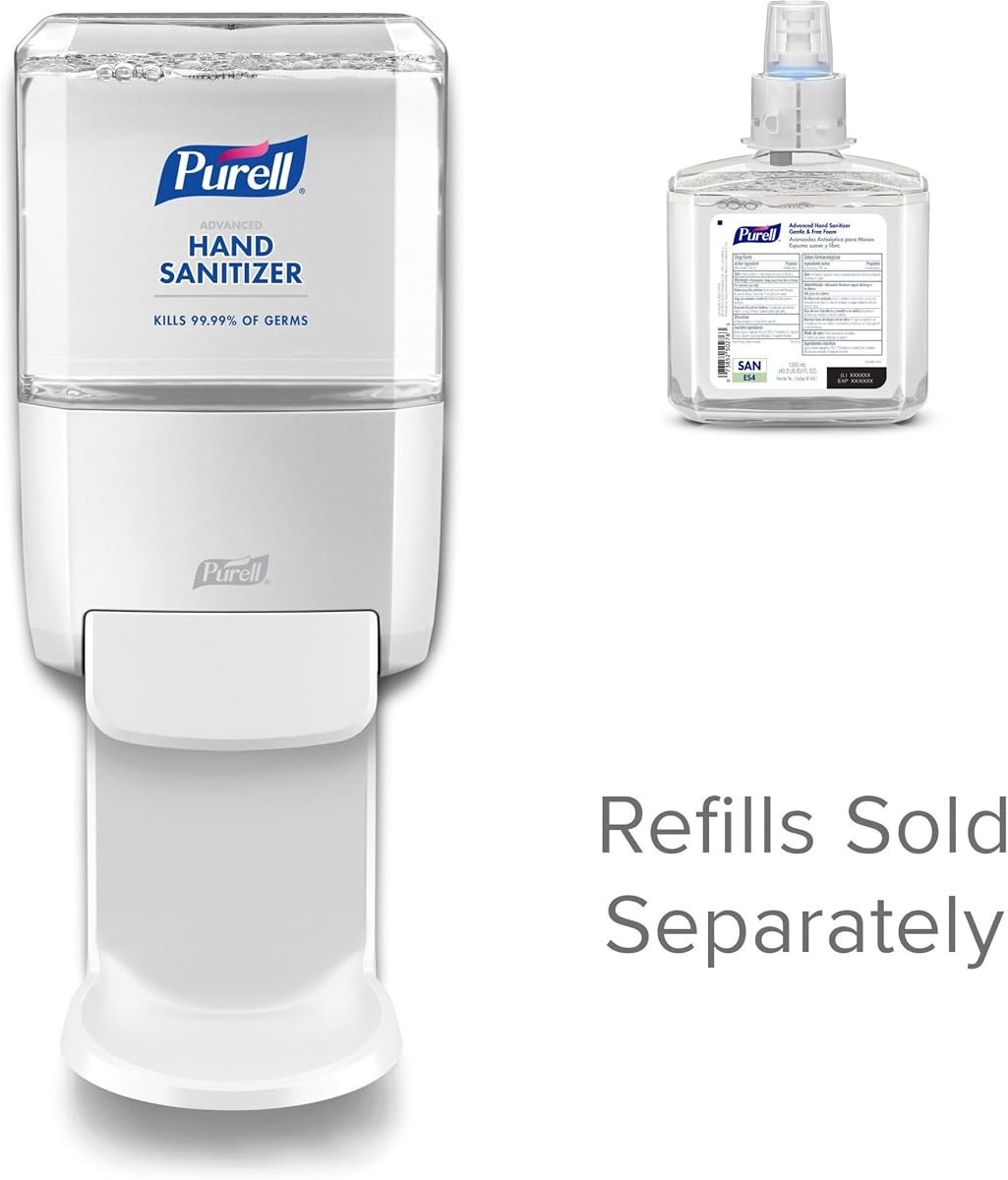 PURELL, ES4 Hand Sanitizer Manual Dispenser, 1 / Each, White, view 3