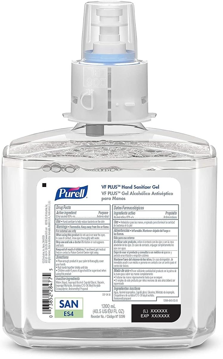 PURELL ES4 VF PLUS Hand Sanitizer Gel, 2ct x 1200 mL, view 2
