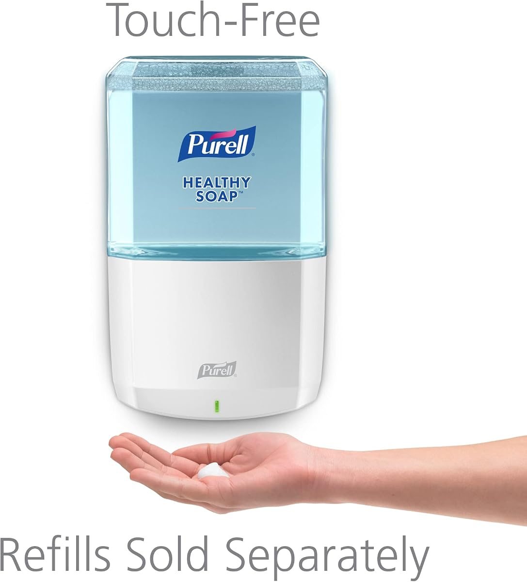 PURELL ES6 Automatic Hand Soap Dispenser, White, Compatible with 1200 mL PURELL ES6 Hand Soap Refills (Pack of 6) - - Manufactured by GOJO, Inc., view 2