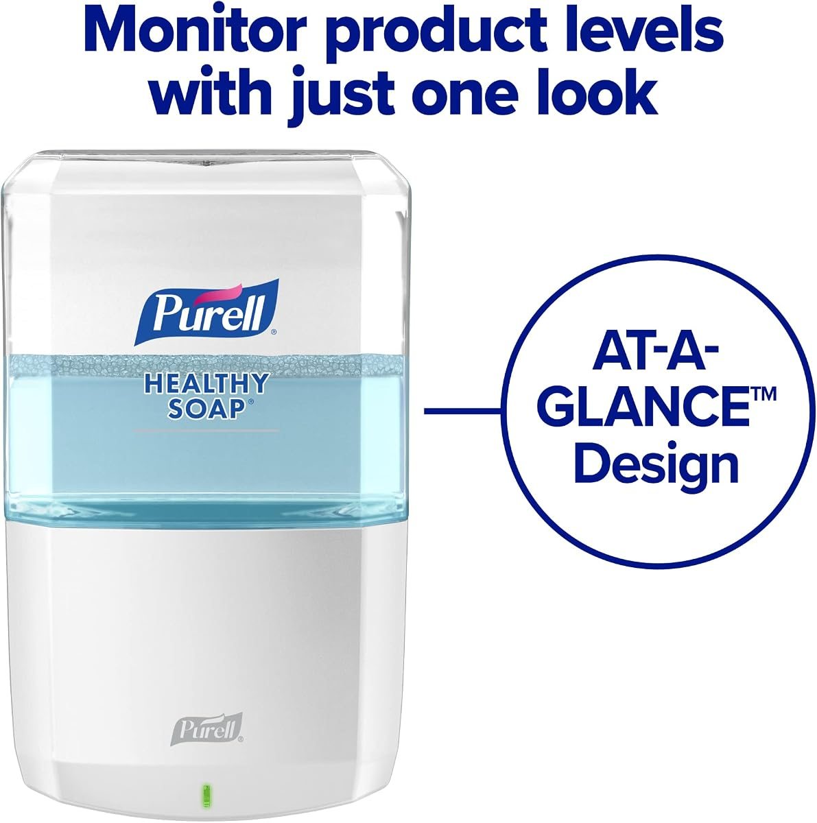 PURELL ES6 Automatic Hand Soap Dispenser, White, Compatible with 1200 mL PURELL ES6 Hand Soap Refills (Pack of 6) - - Manufactured by GOJO, Inc., view 3
