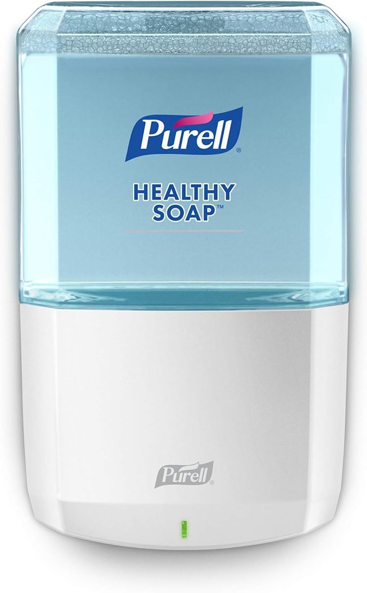 PURELL ES6 Automatic Hand Soap Dispenser, White, Compatible with 1200 mL PURELL ES6 Hand Soap Refills (Pack of 6) - - Manufactured by GOJO, Inc.