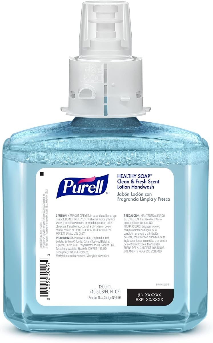 PURELL ES6 Lotion Hand Soap Refill, Fresh Scent, 1200 mL x 2ct, view 2