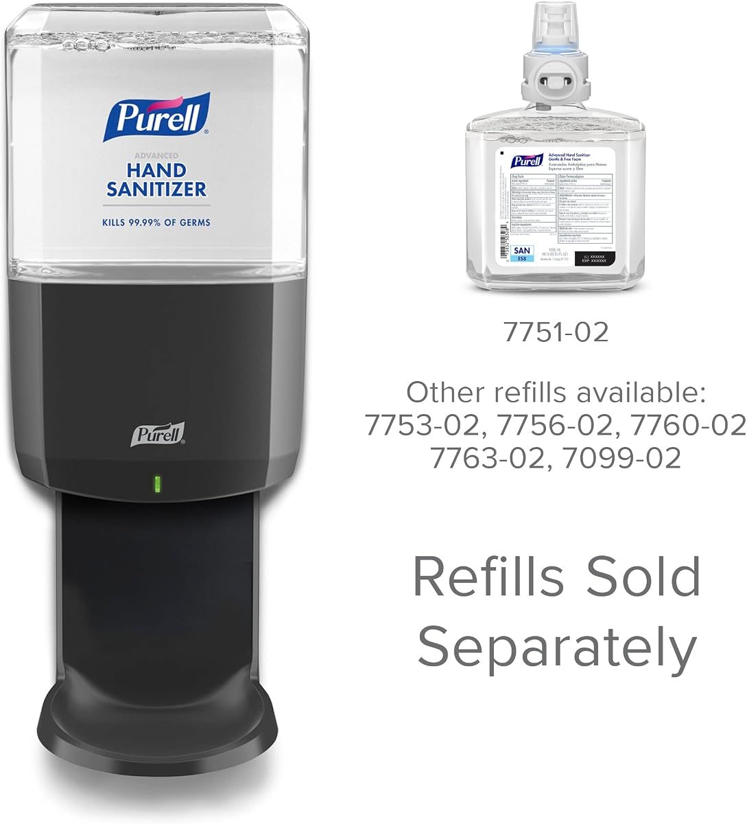 PURELL ES8 Automatic Hand Sanitizer Dispenser, Graphite, 1200 mL, view 5