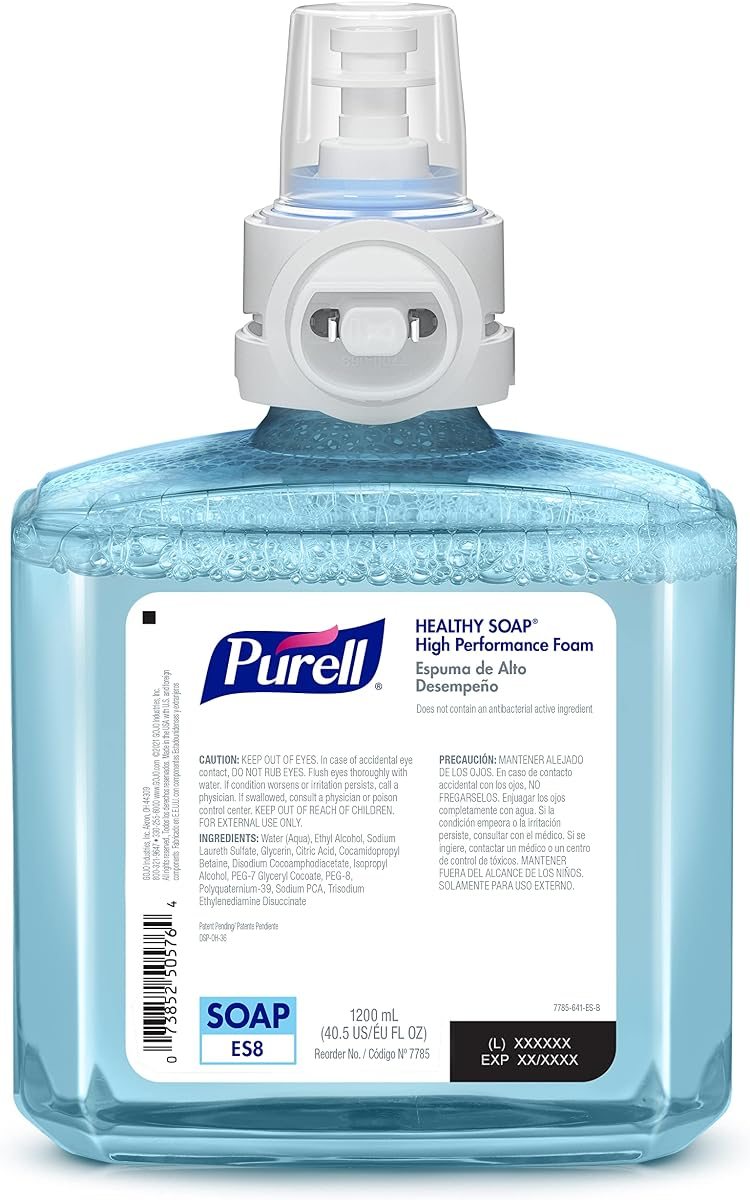 PURELL ES8 CRT Soap Foam Refill Fragrance Free, 2ct x 1200 mL, view 2