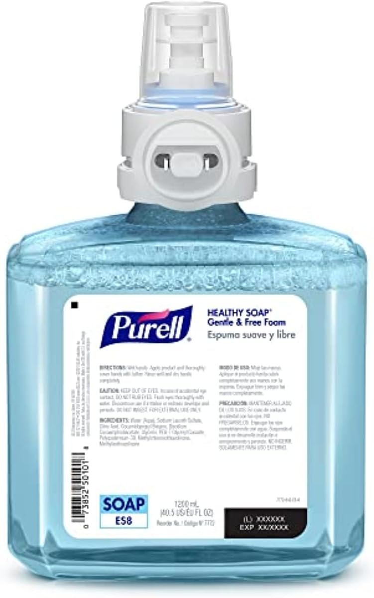 PURELL ES8 Healthy Soap Foam Refill, Fragrance Free, 2ct x 1200 mL, view 2