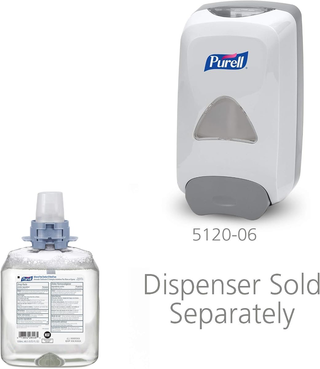 PURELL FMX-12 Hand Sanitizer E3 Rated Foam Refill 4ct x 1200 mL, view 3