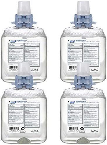 PURELL FMX-12 Hand Sanitizer E3 Rated Foam Refill 4ct x 1200 mL