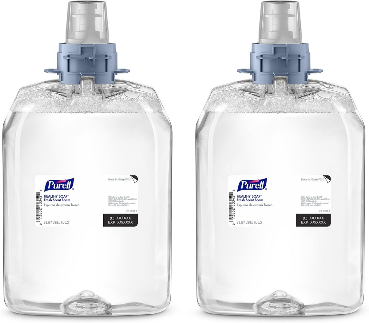PURELL FMX-20 Healthy Soap Foam Refill, Fresh Scent, 2ct x 2000mL