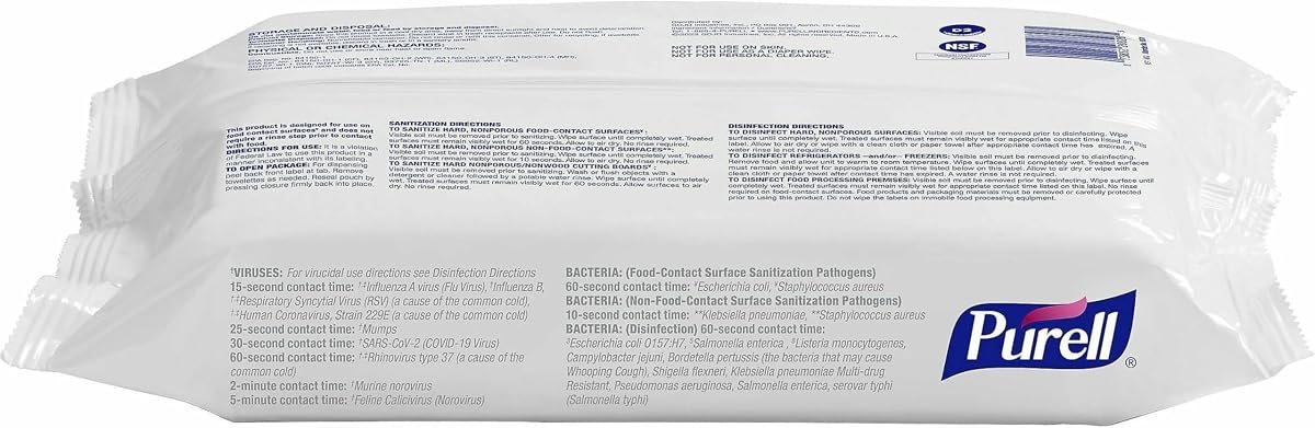 PURELL Foodservice Surface Wipes, 72 Count, view 2