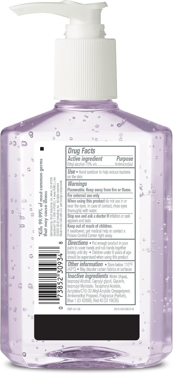 PURELL Hand Sanitizer Design Series Lavender 4ct x 8 fl oz, view 2