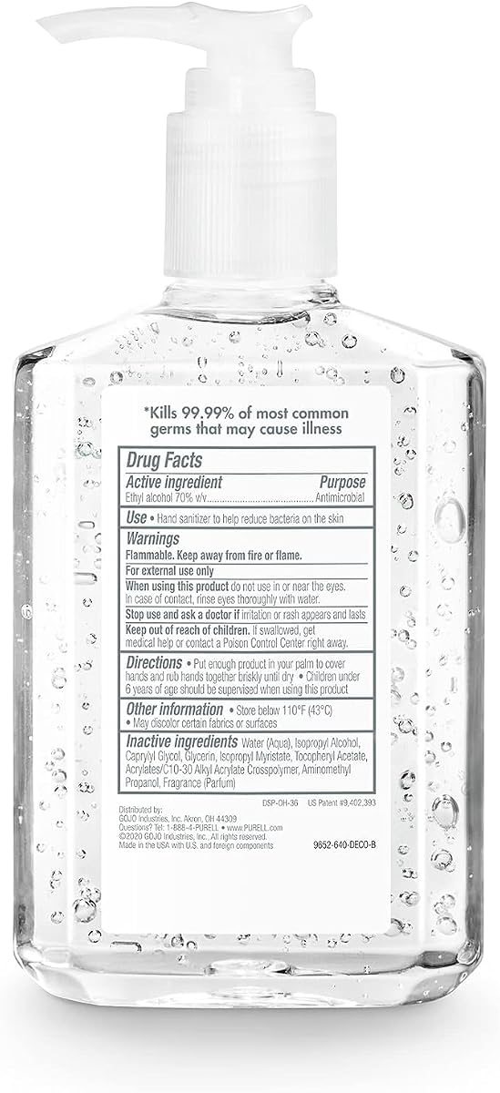 PURELL Hand Sanitizer Gel Design Series Bottle 4ct x 8fl oz, view 2