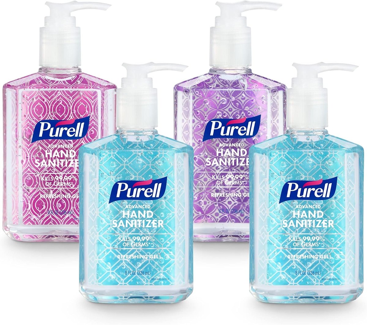 PURELL Hand Sanitizer Gel Design Series Bottle 4ct x 8fl oz
