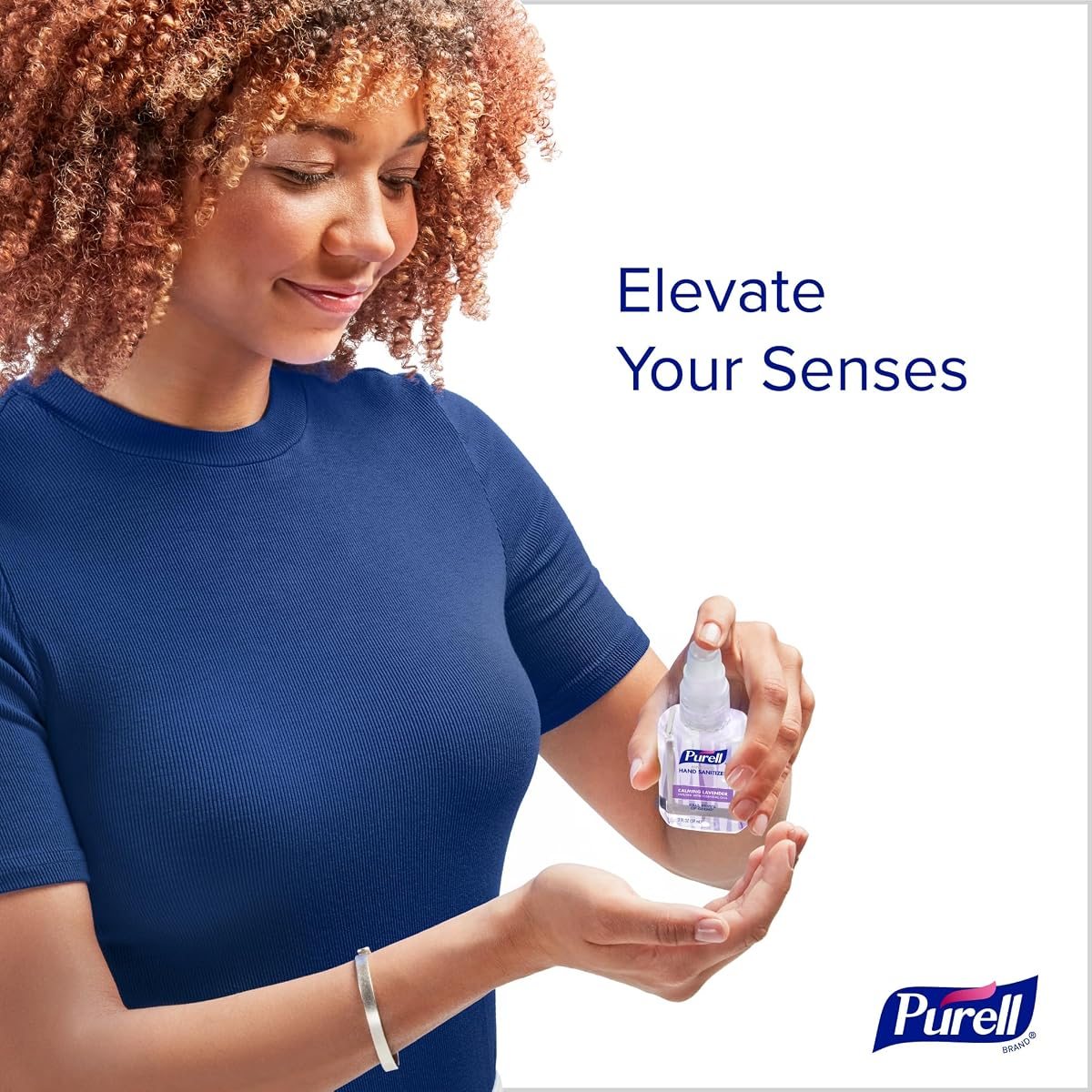 PURELL Hand Sanitizer Gel Lavender Travel Pump Bottle, 6ct x2oz, view 2