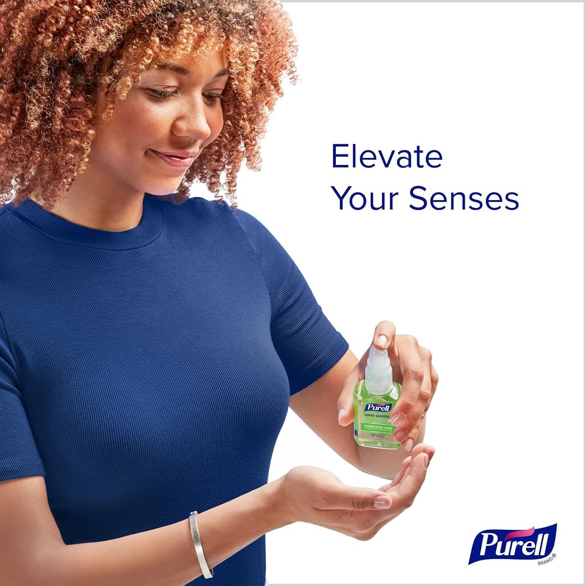 PURELL Hand Sanitizer Gel Mint, Travel Pump Bottle 6ct x 2fl oz, view 2
