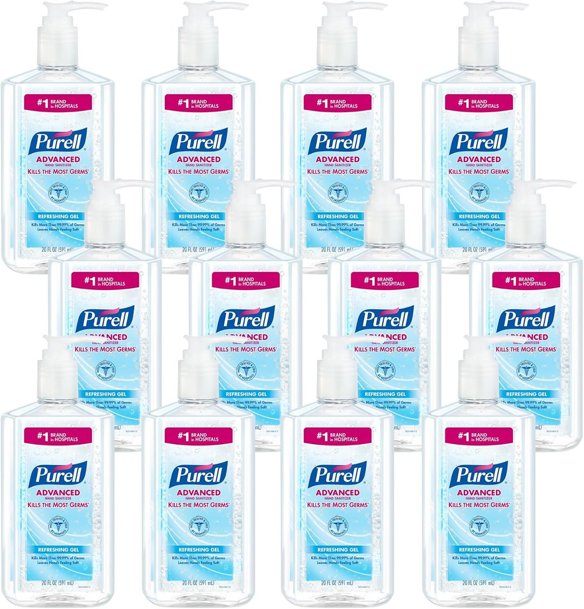 PURELL Hand Sanitizer Gel Pump Bottle 12ct x 20fl oz