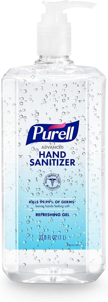 PURELL Hand Sanitizer Gel Pump Bottle 1ct x 1L