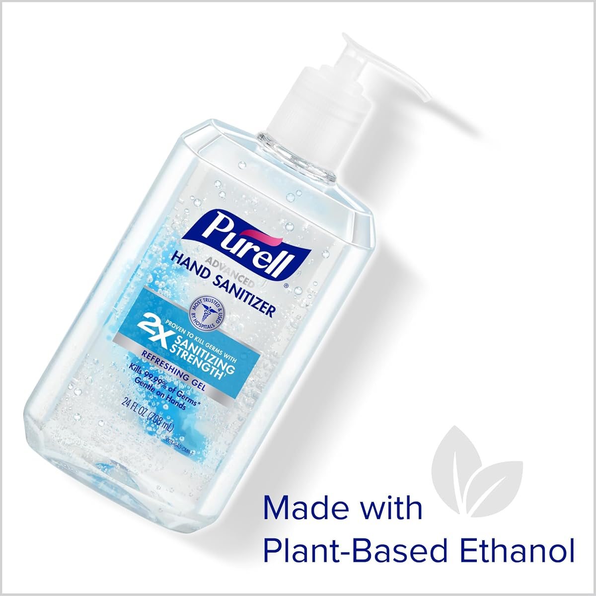 PURELL Hand Sanitizer Gel Pump Bottle, 4ct x 24 fl oz, view 3
