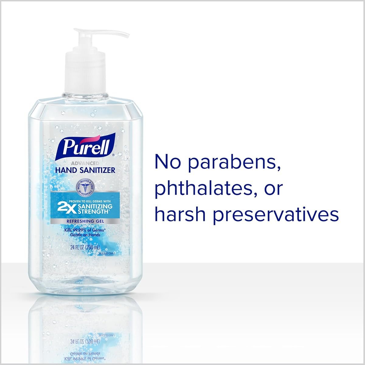 PURELL Hand Sanitizer Gel Pump Bottle, 4ct x 24 fl oz, view 4