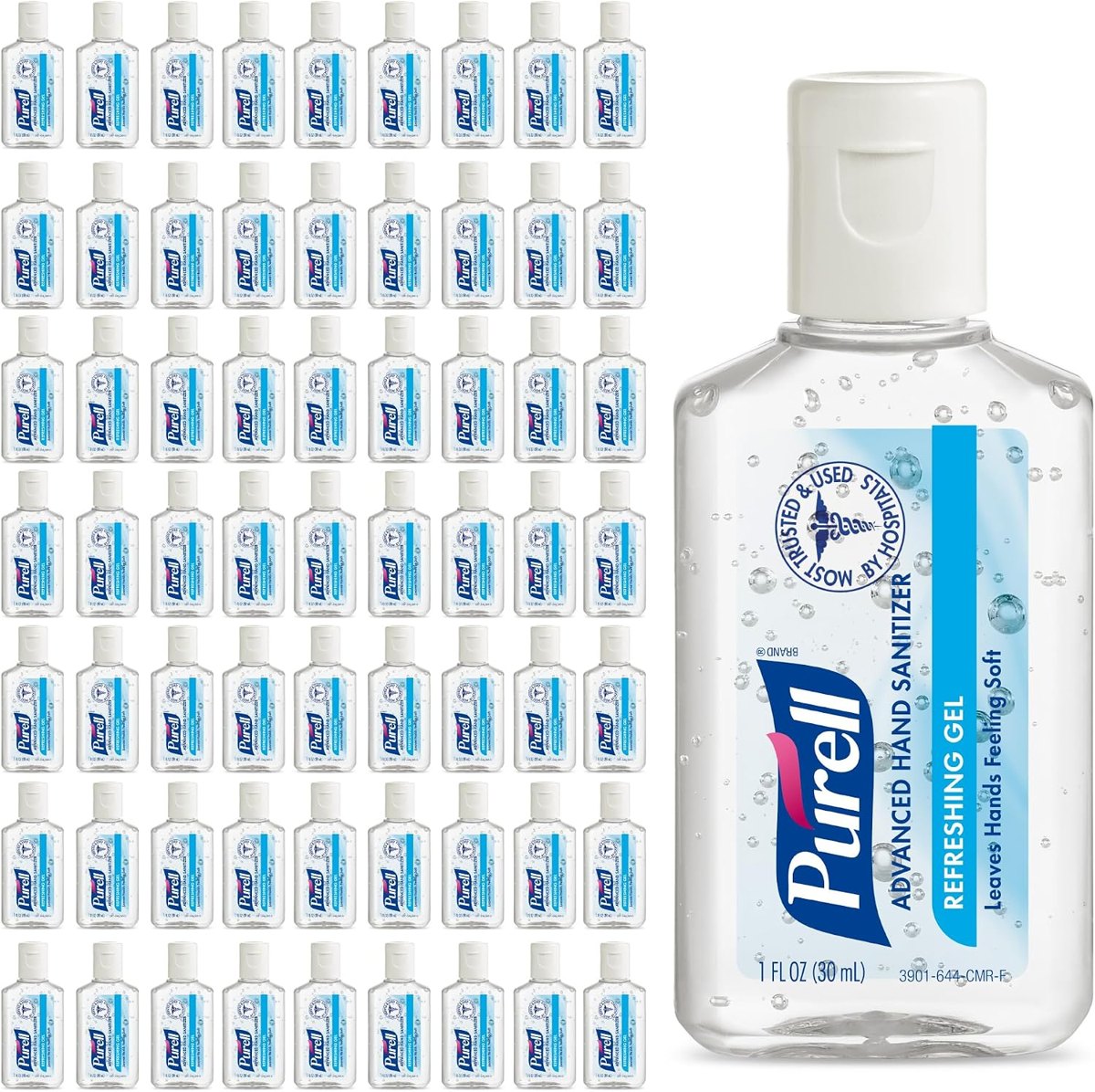 PURELL Hand Sanitizer Gel Travel Size Bottle, 72ct x 1 oz