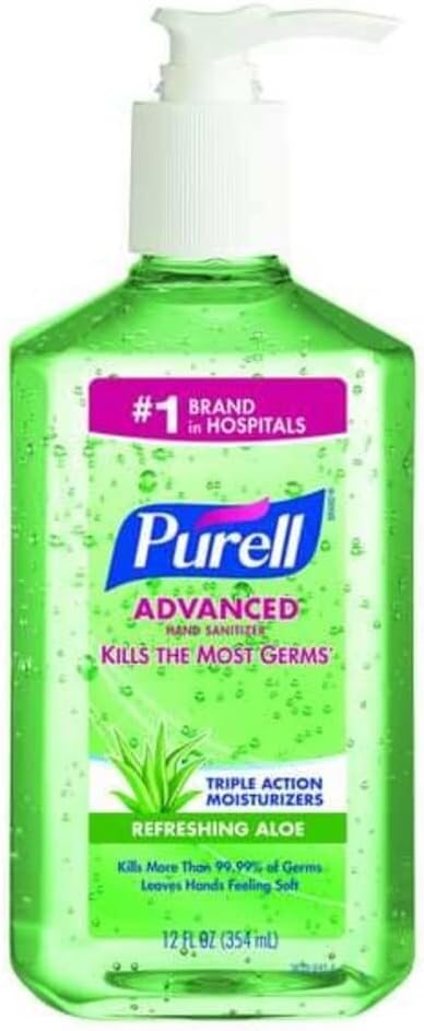 PURELL Hand Sanitizer Soothing Gel Pump Bottle 12ct x 12oz, view 4